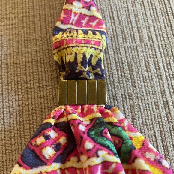 VIX 2 piece bikini - Top Size Large and Bottom Size Med - Yellow Pink Blue Green - Picture 4 of 10